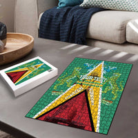 Custom Guyana Cricket Amazon Warriors Puzzle Flag Style - Wonder Print Shop