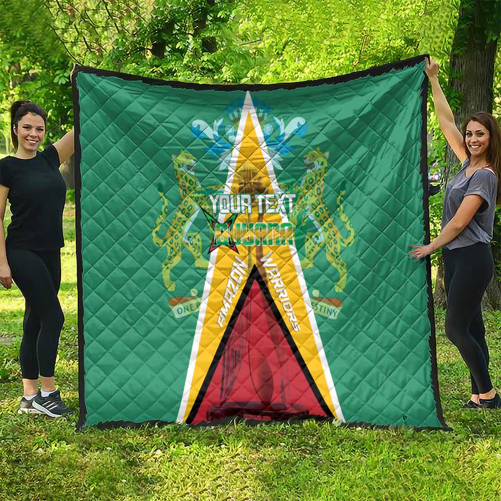 Custom Guyana Cricket Amazon Warriors Quilt Flag Style - Wonder Print Shop