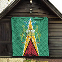 Custom Guyana Cricket Amazon Warriors Quilt Flag Style - Wonder Print Shop