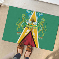 Custom Guyana Cricket Amazon Warriors Rubber Doormat Flag Style - Wonder Print Shop