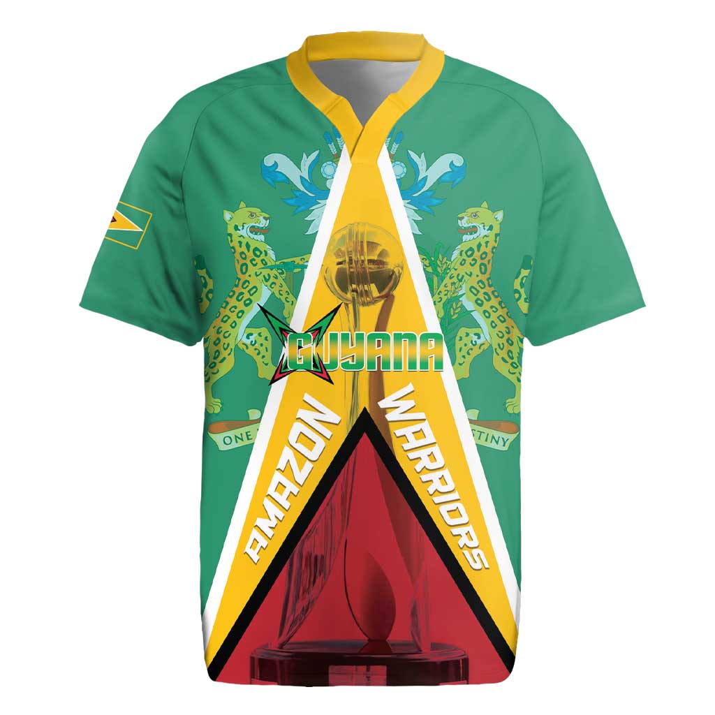 Custom Guyana Cricket Amazon Warriors Rugby Jersey Flag Style - Wonder Print Shop