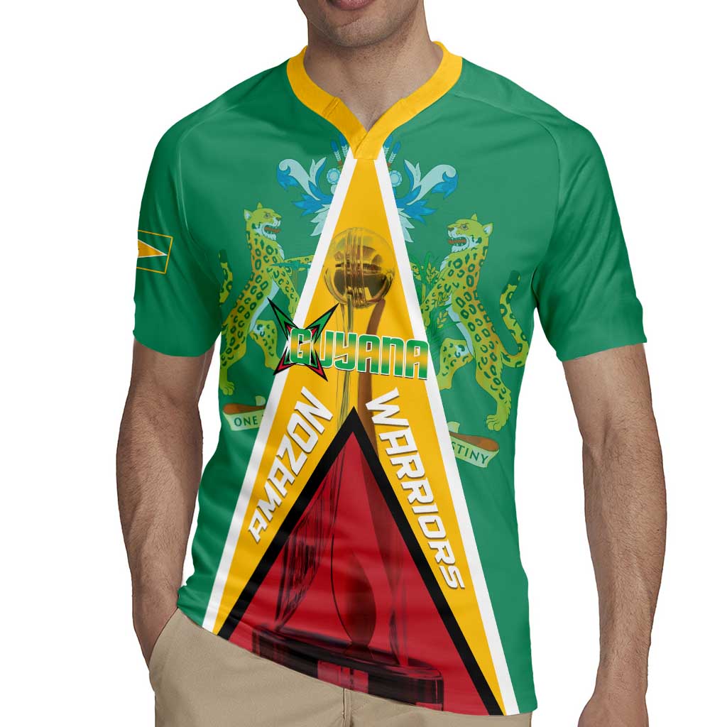 Custom Guyana Cricket Amazon Warriors Rugby Jersey Flag Style - Wonder Print Shop