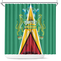 Custom Guyana Cricket Amazon Warriors Shower Curtain Flag Style - Wonder Print Shop