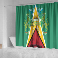 Custom Guyana Cricket Amazon Warriors Shower Curtain Flag Style - Wonder Print Shop