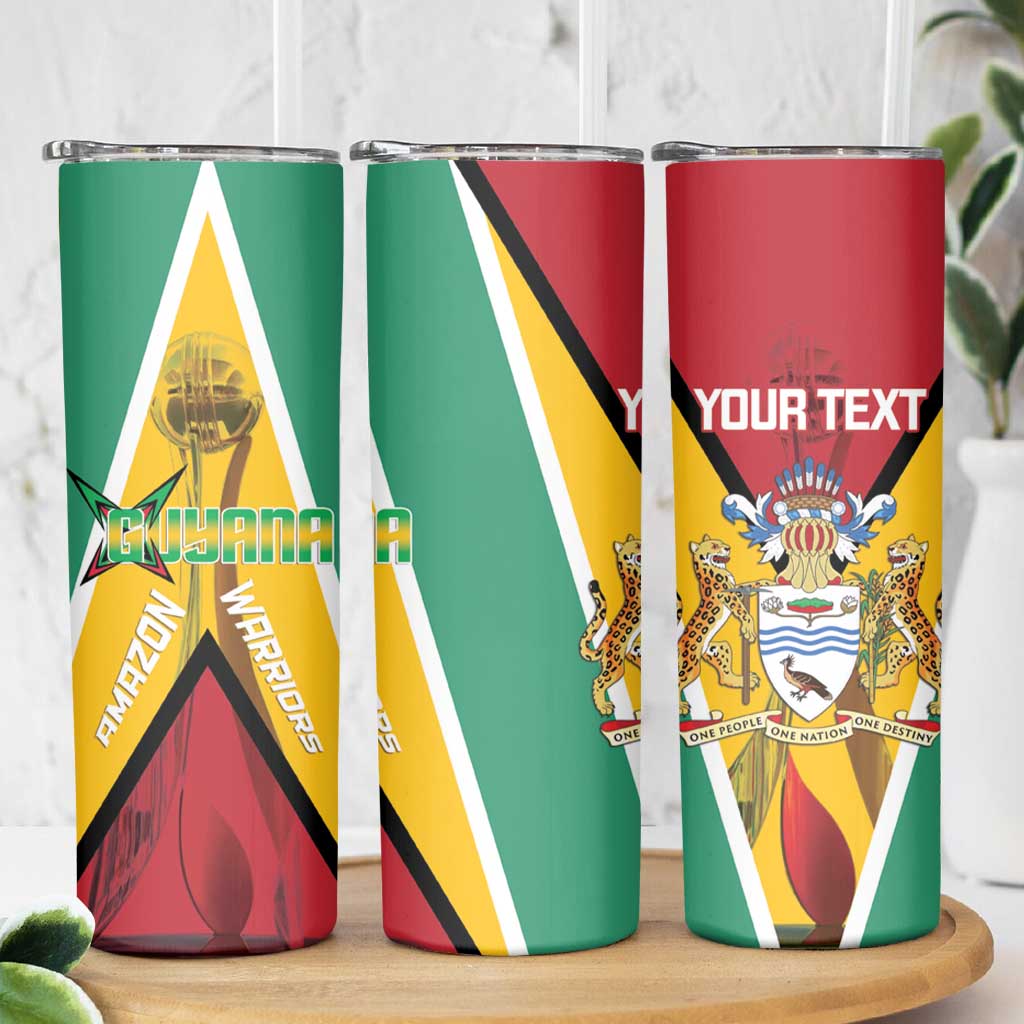 Custom Guyana Cricket Amazon Warriors Skinny Tumbler Flag Style - Wonder Print Shop
