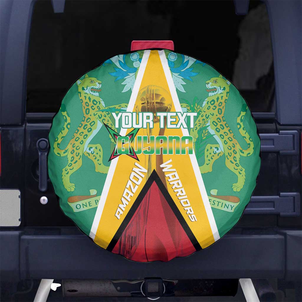 Custom Guyana Cricket Amazon Warriors Spare Tire Cover Flag Style - Wonder Print Shop