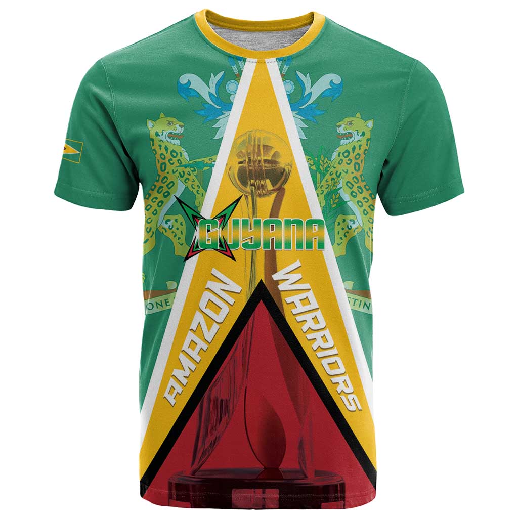 Custom Guyana Cricket Amazon Warriors T Shirt Flag Style - Wonder Print Shop