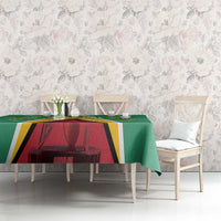 Custom Guyana Cricket Amazon Warriors Tablecloth Flag Style - Wonder Print Shop