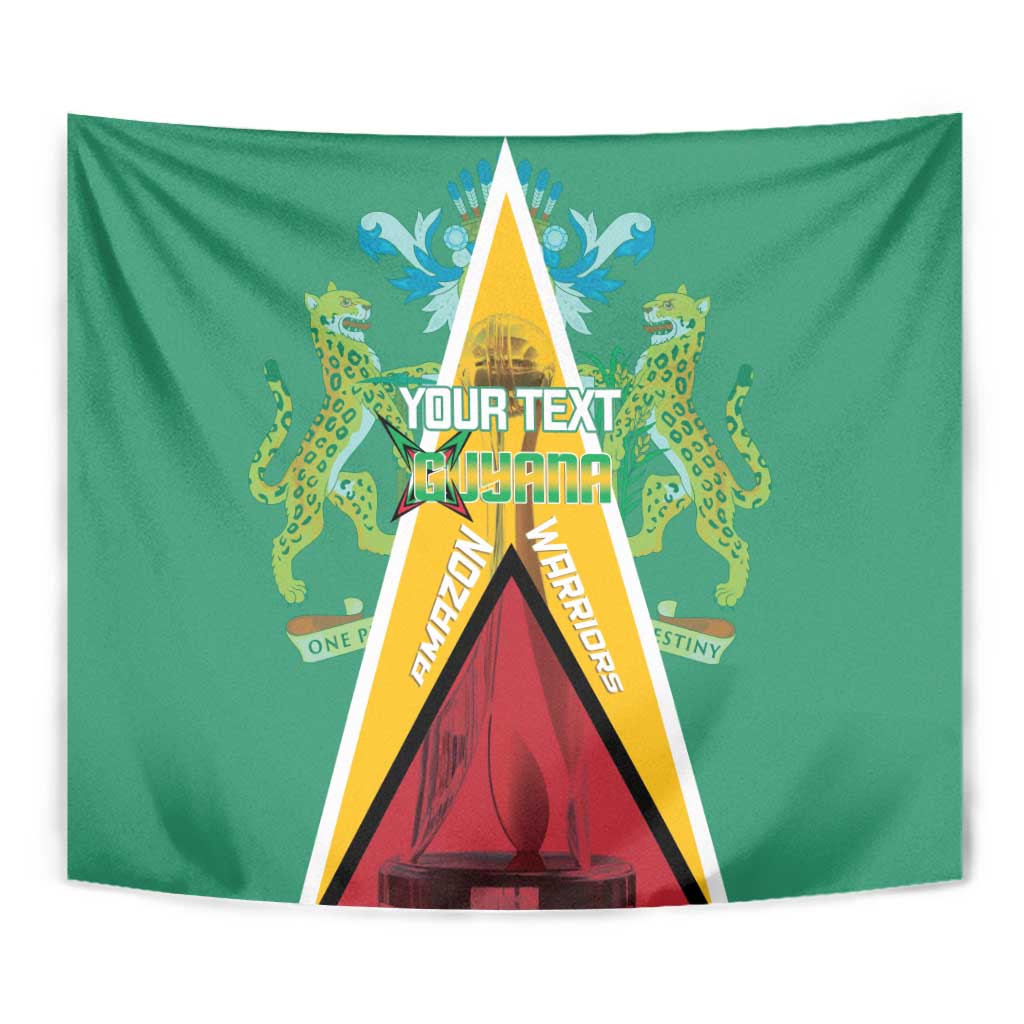 Custom Guyana Cricket Amazon Warriors Tapestry Flag Style - Wonder Print Shop