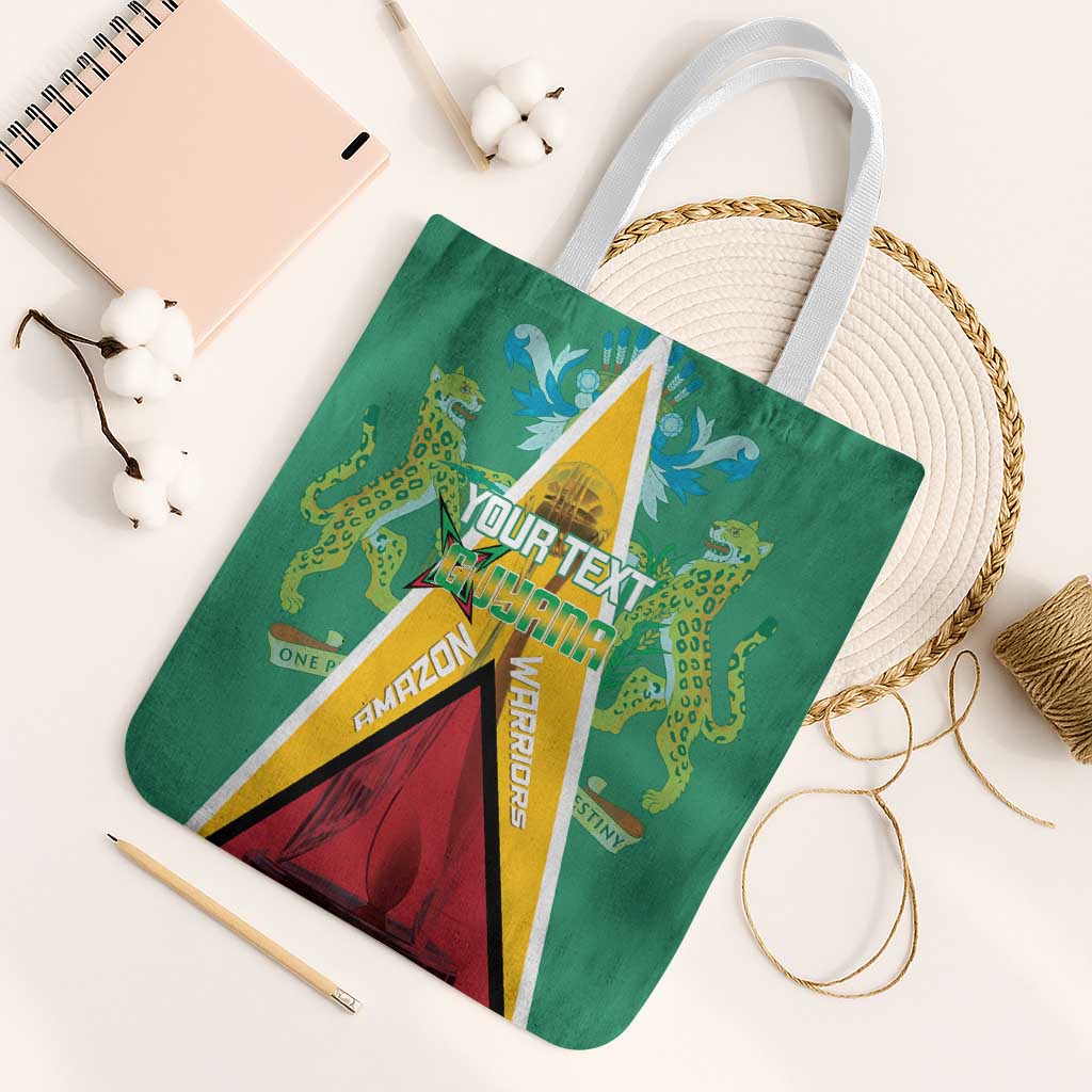 Custom Guyana Cricket Amazon Warriors Tote Bag Flag Style - Wonder Print Shop