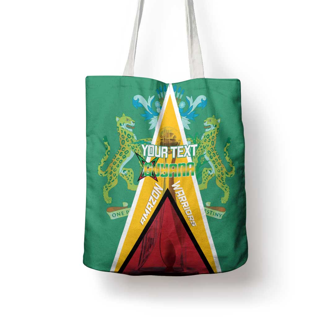Custom Guyana Cricket Amazon Warriors Tote Bag Flag Style - Wonder Print Shop