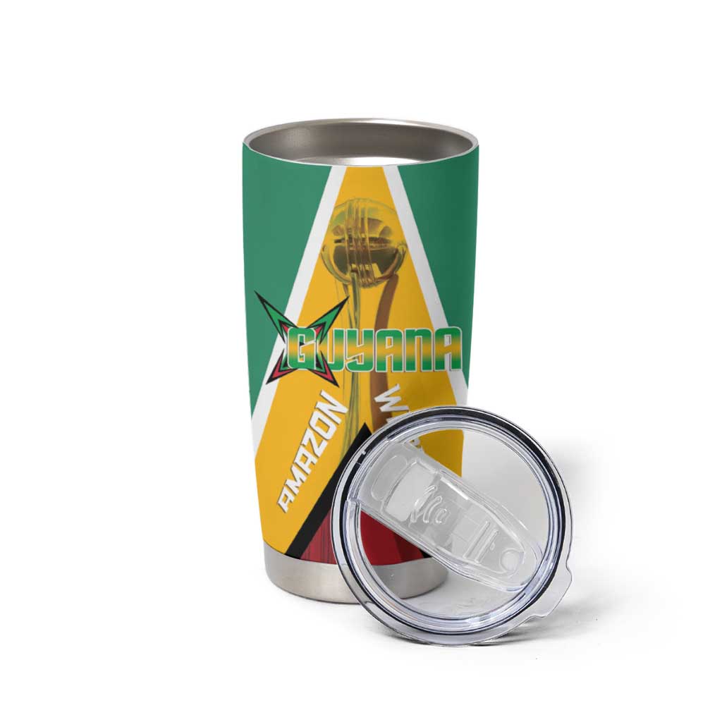Custom Guyana Cricket Amazon Warriors Tumbler Cup Flag Style - Wonder Print Shop