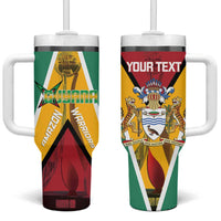 Custom Guyana Cricket Amazon Warriors Tumbler With Handle Flag Style - Wonder Print Shop