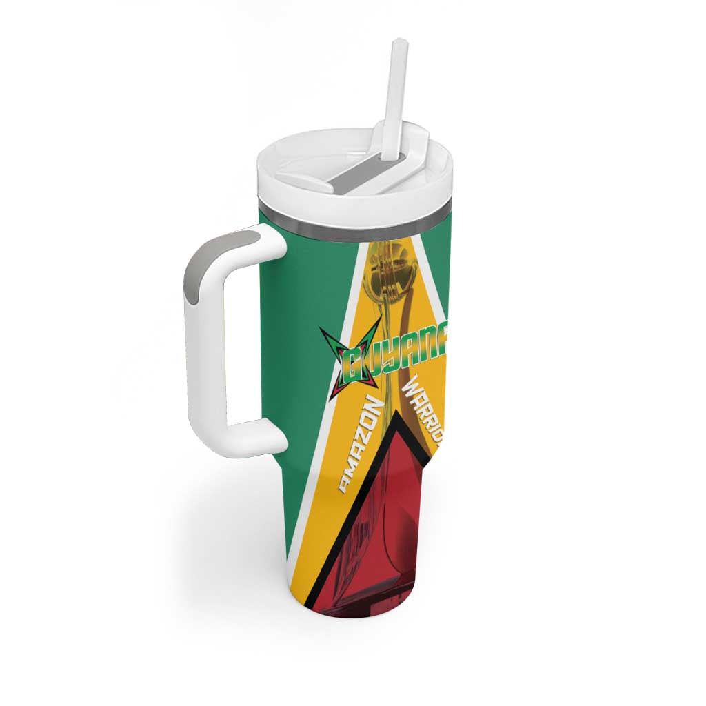 Custom Guyana Cricket Amazon Warriors Tumbler With Handle Flag Style - Wonder Print Shop
