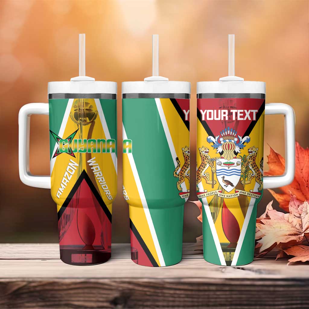 Custom Guyana Cricket Amazon Warriors Tumbler With Handle Flag Style - Wonder Print Shop