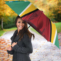 Custom Guyana Cricket Amazon Warriors Umbrella Flag Style - Wonder Print Shop