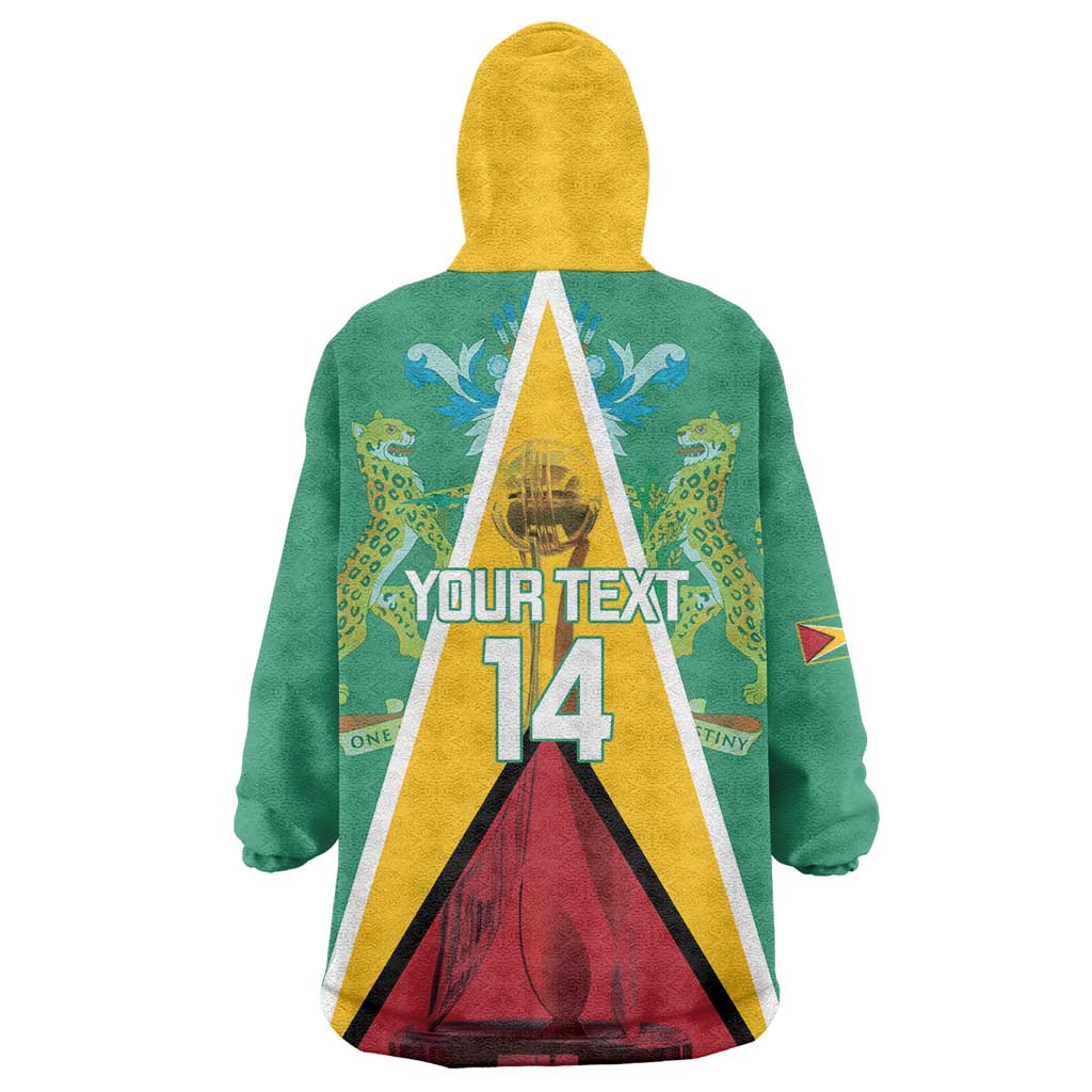 Custom Guyana Cricket Amazon Warriors Wearable Blanket Hoodie Flag Style - Wonder Print Shop