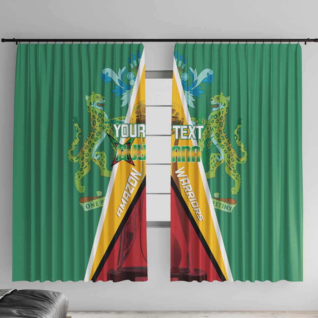 Custom Guyana Cricket Amazon Warriors Window Curtain Flag Style - Wonder Print Shop