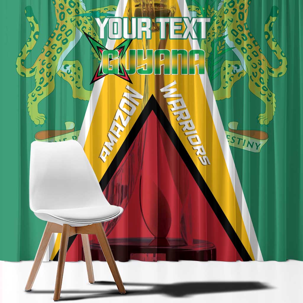Custom Guyana Cricket Amazon Warriors Window Curtain Flag Style - Wonder Print Shop