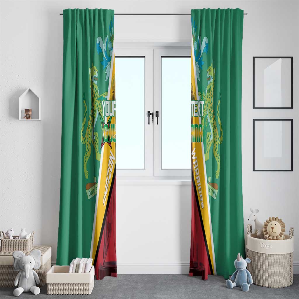 Custom Guyana Cricket Amazon Warriors Window Curtain Flag Style - Wonder Print Shop