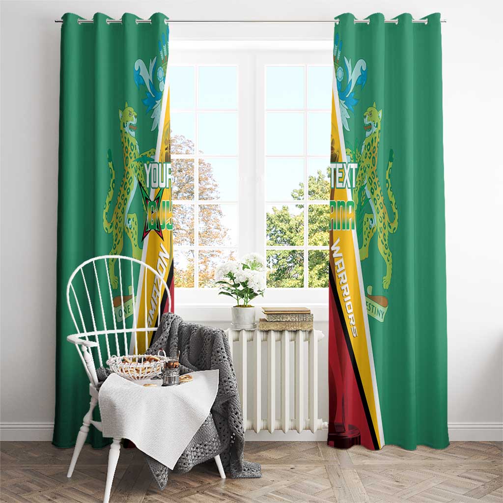 Custom Guyana Cricket Amazon Warriors Window Curtain Flag Style - Wonder Print Shop