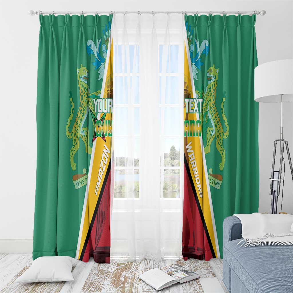 Custom Guyana Cricket Amazon Warriors Window Curtain Flag Style - Wonder Print Shop