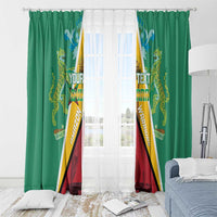 Custom Guyana Cricket Amazon Warriors Window Curtain Flag Style - Wonder Print Shop