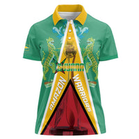 Custom Guyana Cricket Amazon Warriors Women Polo Shirt Flag Style - Wonder Print Shop