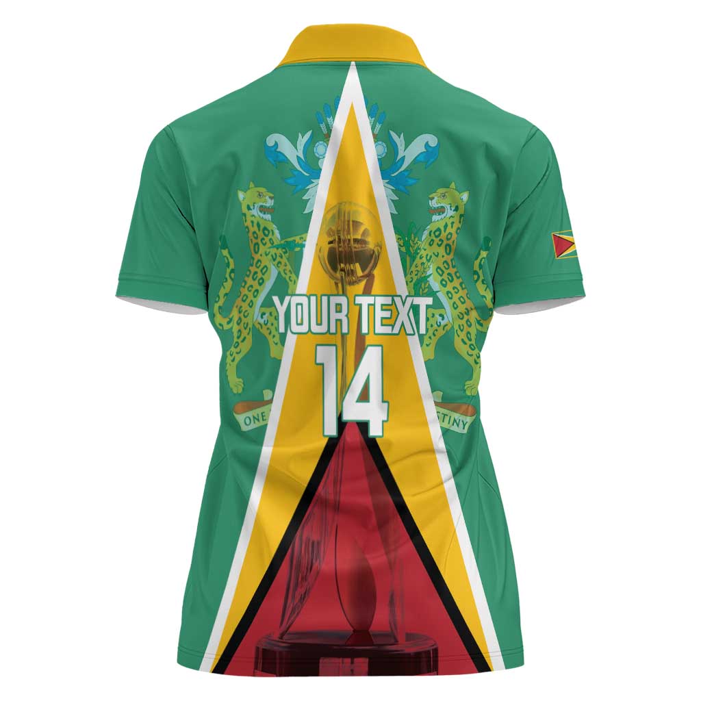 Custom Guyana Cricket Amazon Warriors Women Polo Shirt Flag Style - Wonder Print Shop