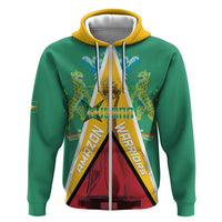 Custom Guyana Cricket Amazon Warriors Zip Hoodie Flag Style - Wonder Print Shop