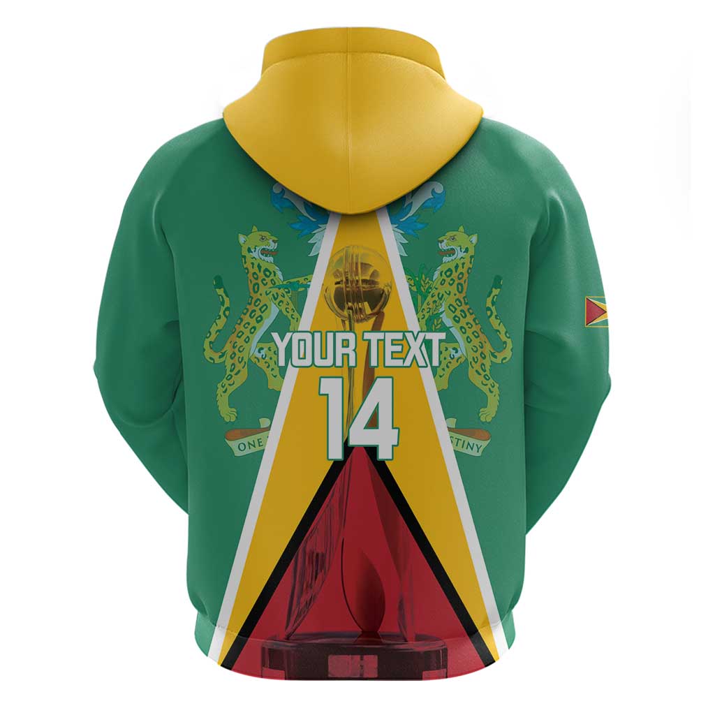 Custom Guyana Cricket Amazon Warriors Zip Hoodie Flag Style - Wonder Print Shop