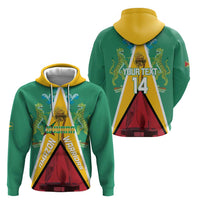 Custom Guyana Cricket Amazon Warriors Zip Hoodie Flag Style - Wonder Print Shop