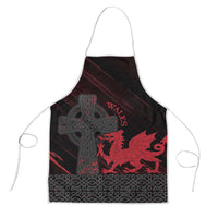 Wales Apron Celtic Cross Welsh Red Dragon - Wonder Print Shop