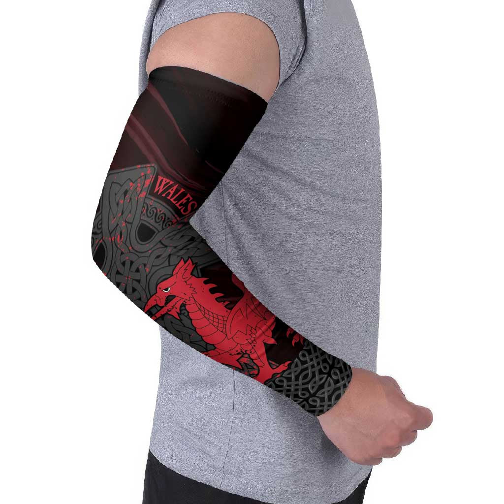 Wales Arm Sleeves Celtic Cross Welsh Red Dragon - Wonder Print Shop