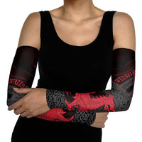 Wales Arm Sleeves Celtic Cross Welsh Red Dragon - Wonder Print Shop