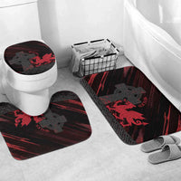Wales Bathroom Set Celtic Cross Welsh Red Dragon - Wonder Print Shop