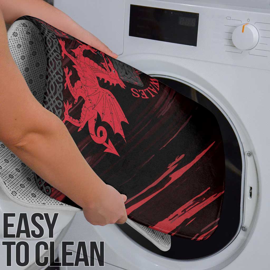 Wales Bathroom Set Celtic Cross Welsh Red Dragon - Wonder Print Shop