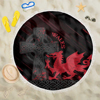 Wales Beach Blanket Celtic Cross Welsh Red Dragon - Wonder Print Shop