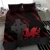 Wales Bedding Set Celtic Cross Welsh Red Dragon - Wonder Print Shop