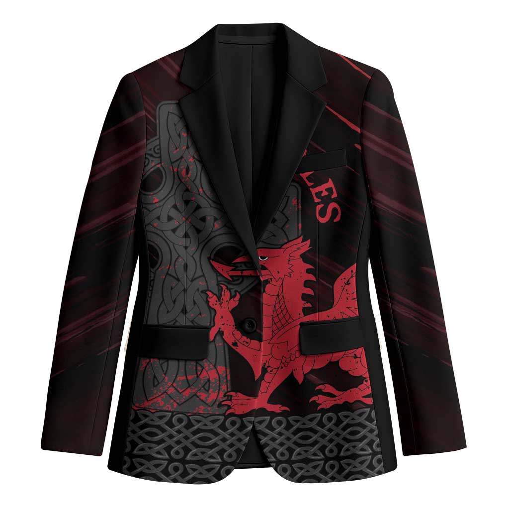 Wales Blazer Celtic Cross Welsh Red Dragon - Wonder Print Shop