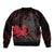 Wales Bomber Jacket Celtic Cross Welsh Red Dragon - Wonder Print Shop