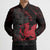 Wales Bomber Puffer Jacket Celtic Cross Welsh Red Dragon - Wonder Print Shop