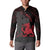 Wales Button Sweatshirt Celtic Cross Welsh Red Dragon - Wonder Print Shop