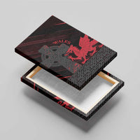 Wales Canvas Wall Art Celtic Cross Welsh Red Dragon - Wonder Print Shop