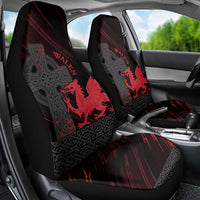 Wales Car Seat Cover Celtic Cross Welsh Red Dragon - Wonder Print Shop