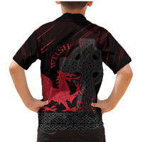 Wales Family Matching Mermaid Dress and Hawaiian Shirt Celtic Cross Welsh Red Dragon - Wonder Print Shop