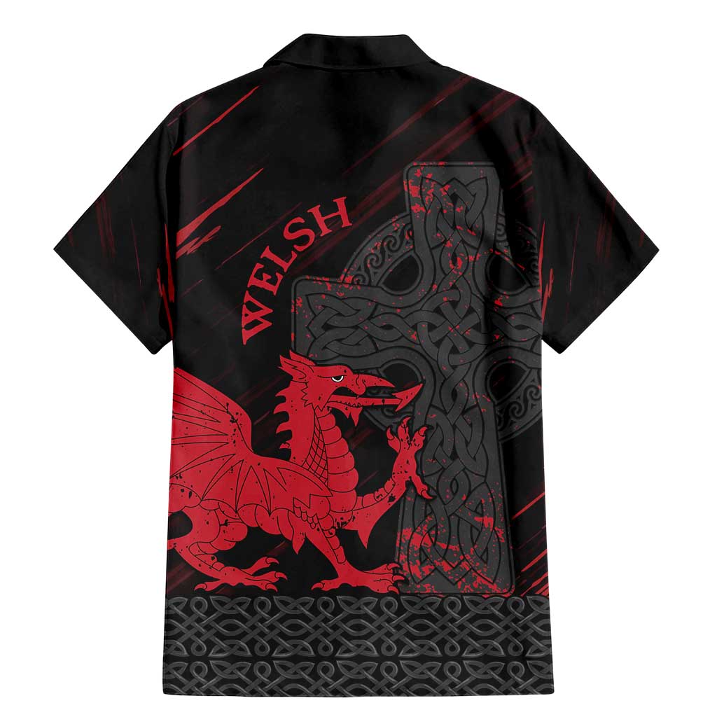 Wales Family Matching Mermaid Dress and Hawaiian Shirt Celtic Cross Welsh Red Dragon - Wonder Print Shop