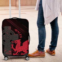 Wales Luggage Cover Celtic Cross Welsh Red Dragon - Wonder Print Shop