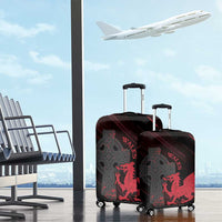 Wales Luggage Cover Celtic Cross Welsh Red Dragon - Wonder Print Shop