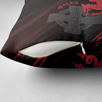 Wales Pillow Cover Celtic Cross Welsh Red Dragon - Wonder Print Shop